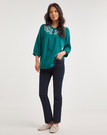 Julipa Embroidered Cheesecloth Top