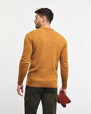 Mustard Lambswool Long Sleeve Polo