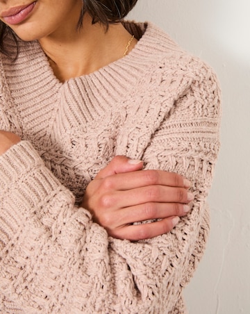 FatFace Stella V Neck Jumper