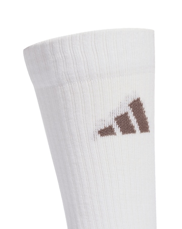 adidas 3 Pack Leopard Print Crew Socks