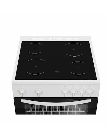 Indesit I6V3KMW/UK 60cm Electric Single Oven with Ceramic Hob - White