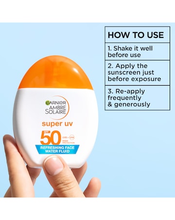 Garnier Ambre Solaire Super UV Refreshing Water Fluid - Invisible