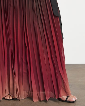 Joanna Hope Ombre Print Pleated Dress