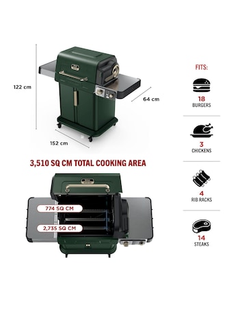 Ninja FlexFlame Outdoor Cooking System PG301UK Green