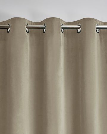 Velour Eyelet Curtains