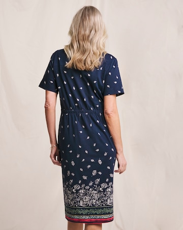 Julipa Pure Cotton Printed Jersey Shift dress