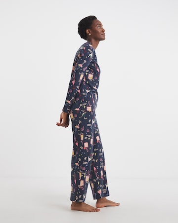 JD Williams Value Pyjama Set Cocktail Print