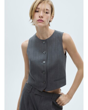 Mango Tauro Pinstripe Vest