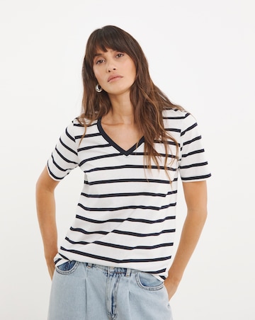 Pure Cotton 3 Pack V Neck T-shirt