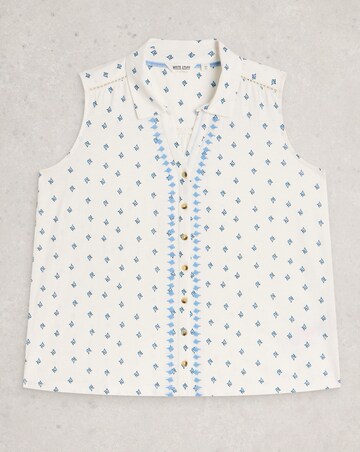 White Stuff Amy Emb Sleeveless Shirt