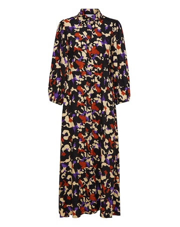 Selected Femme Printed Maxi Shirt Dress