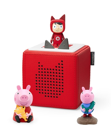 Toniebox Red Starter Set + George Pig + Peppa Pig