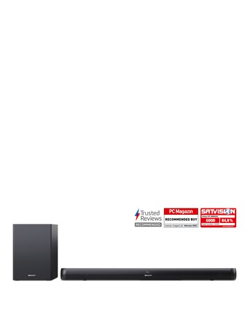 Sharp HT-SBW202 2.1ch 200W Soundbar with Wireless Subwoofer