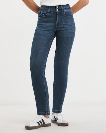 MAGISCULPT Mid Blue Straight Leg Jeans