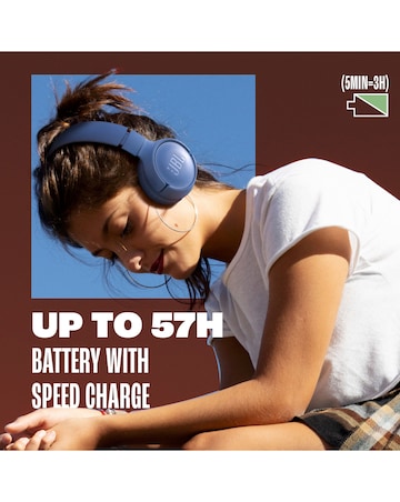 JBL Tune 520BT Wireless On-Ear Headphones - Black