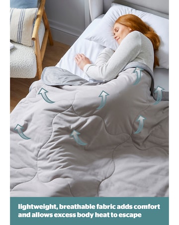 Silentnight Restore Cooling Lightweight Blanket Grey
