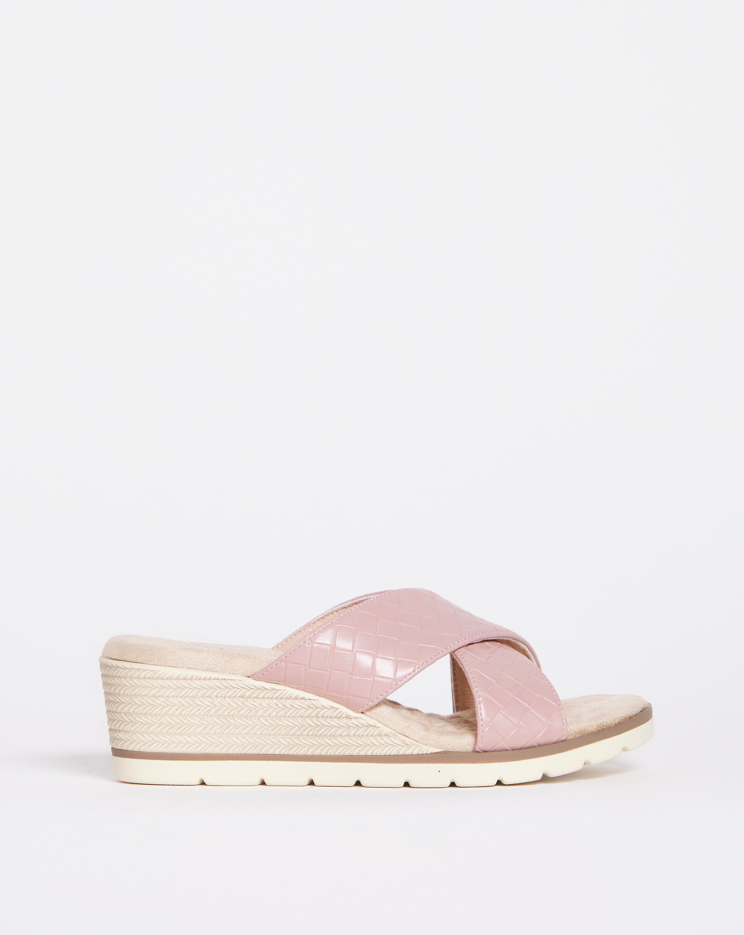 Cushion Walk Crossover Wedge Mule E Fit