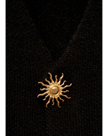 Mango Knitted Jacket with Jewel Buttons