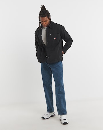 Tommy Jeans Black Canvas Cord Overshirt - Black