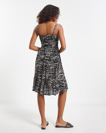 Value Shirred Mini Beach Dress