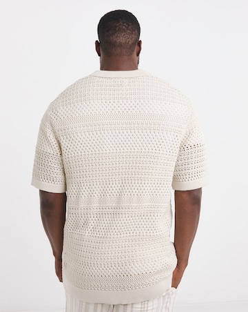 Jack Jones Premium Knit Button Polo - Almond