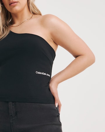 Calvin Klein Jeans Asymetric Cut Out Top