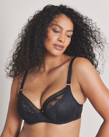 Fantasie Fusion Lace Plunge Wired Bra Black