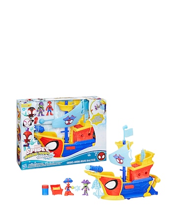 Marvel Spidey and his Amazing Friends Water-Webs Webs Ahoy Bubble Pirate Ship