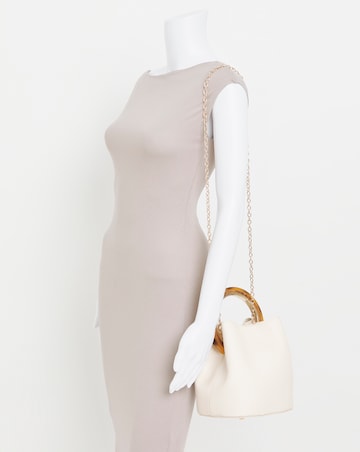Ecru Ring Detail Grab Bag
