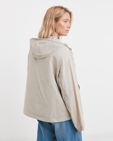 Neutral Tech Parka with Removable Inner