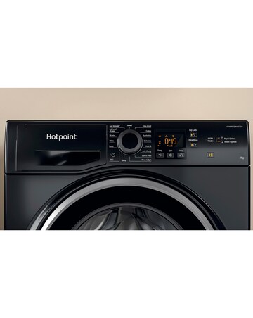 Hotpoint NSWM864CBSUKN, 8kg, 1600rpm Washing Machine - Black