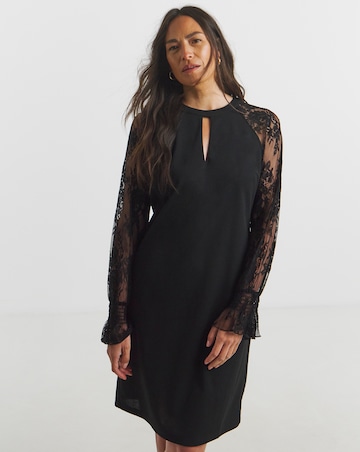 Lace Sleeve Shift Dress