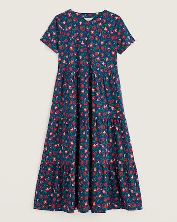 Seasalt Cornwall Short Sleeve Line Strokes Dress