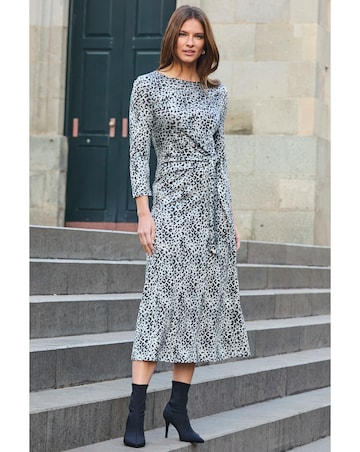 Sosandar Leopard Jersey Dress