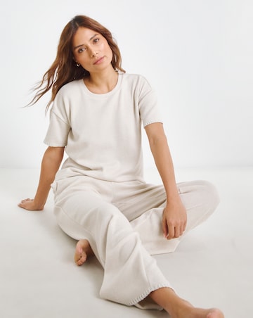 Blanket Stitch Butter Soft Wide Leg Lounge Set