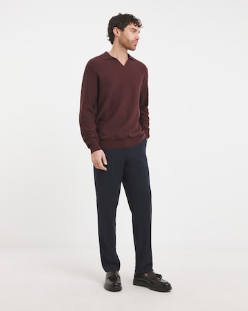 Burgundy Texture Revere Polo