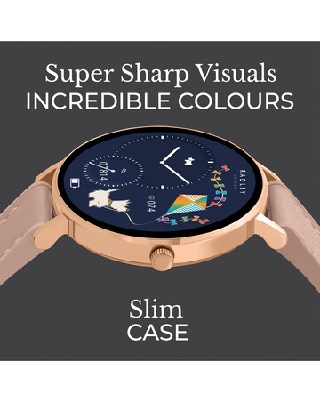 Radley Series 28 AMOLED Leather Strap Watch - Cobweb