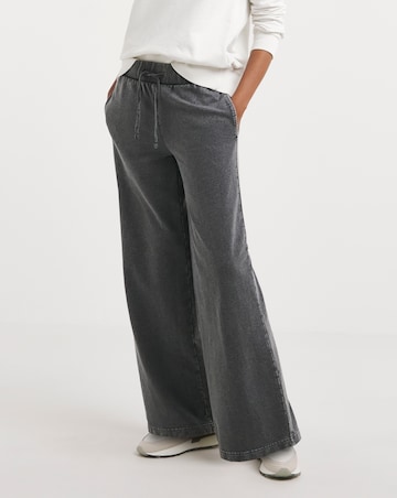 Grey Wide Leg Jogger