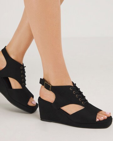 Ariana Shoe Boot Wedge Sandals Wide E Fit Simply Comfort