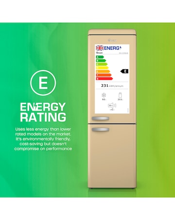 Swan SR11020CNE Retro 60/40 Fridge Freezer - Cream