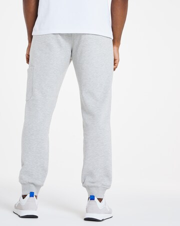 Grey Marl Cuffed Cargo Joggers