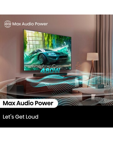 Hisense 75in 75A6NTUK Smart 4K TV with Amazon Alexa and 180W Soundbar Bundle