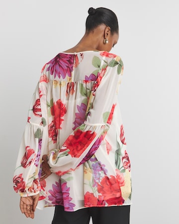 Joanna Hope Romantic Chiffon Blouse