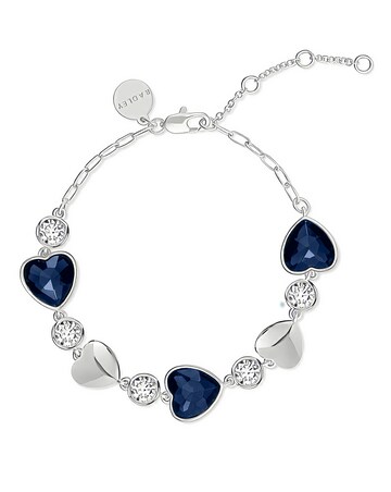 Radley Silver Plated Heart Stone Set Bracelet