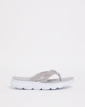 Cushion Walk Glitzy Toe Post Sandal E Fit