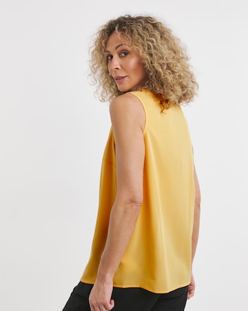 Canary V Neck Woven Vest