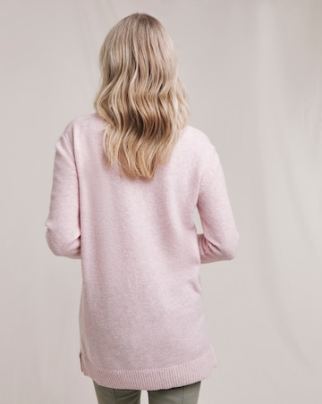 Julipa Deep V Soft Wool Longline Jumper