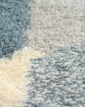 Snug Shaggy Cozy Hexagons Rug