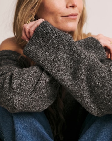 Charcoal Anthology Off The Shoulder Tunic