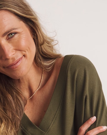 Anthology Khaki V-Neck T-Shirt